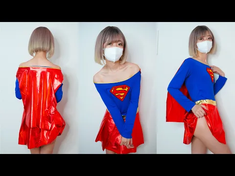 【ノーブラノーパン】はだかスーパーガールに生着替え