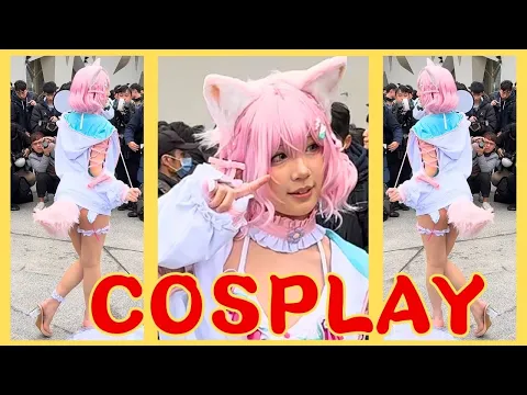 【COSPLAY】Cute Fox Girl with Tail in Summer Swimsuit - You Won't Believe This Anime Glow-Up|コスプレ|코스프레