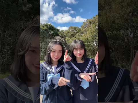 お知らせ【ツインズの応援日記】に姉妹で出演致しますぜひご覧ください @GOODRAFUKUOKA #ショートドラマ #ドラマ #高校生 #姉妹 #セーラー服