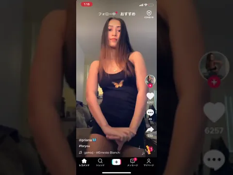男性必見!超美人の乳首がぽっちっちwww TikTok