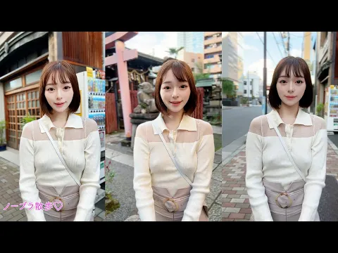 【ノーブラ散歩】神社巡りにチャレンジしてみたら...