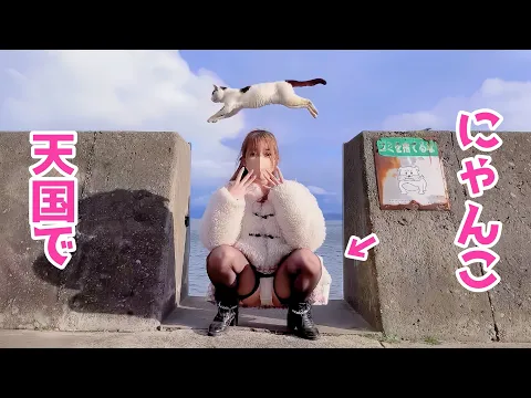 【ぱ○チラ不可避】瀬戸内海に浮かぶ猫が飛ぶ島で癒されるはずが…ミニスカ事件発生!? (香川編12/47)