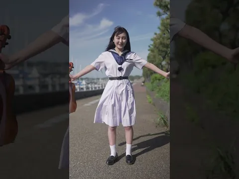 江ノ島ヨットハーバーでセーラー学生服のモデル撮影、モデルは心花