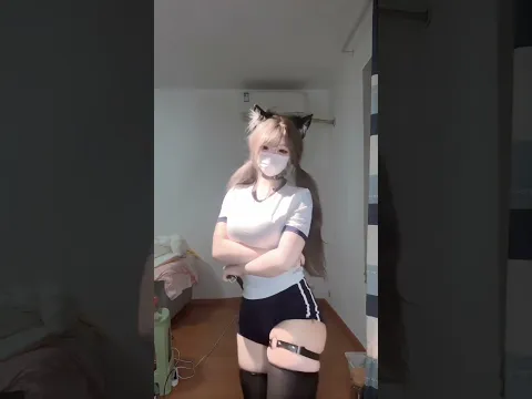 奇怪你爱小狗 我装的 #卡点舞 #体操服 #猫耳