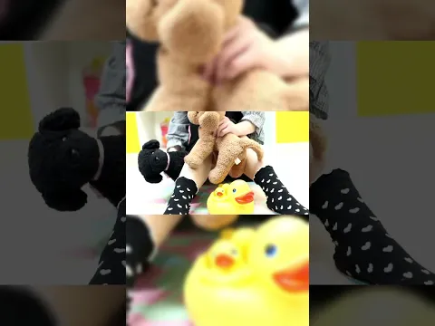 ぬいぐるみで遊ぶ