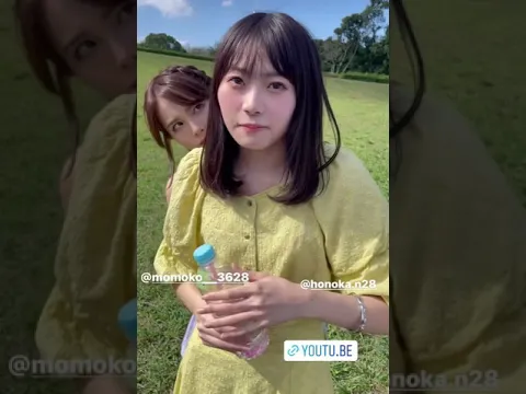 後輩の後ろでチョける西村歩乃果