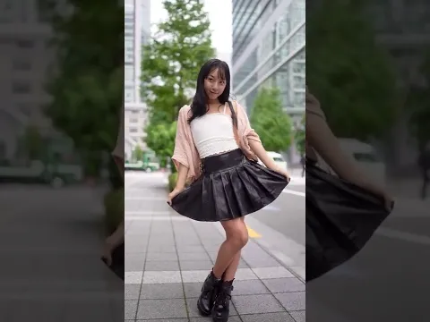 丸の内ブリックスクエアでモデル撮影テイク2、モデルは唯花