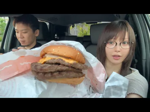 LIVE配信で俺の悪口言ってた女とバーガーキング大食い