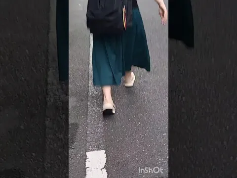 犬の目ペタンコ靴 #健康的​ #元気​ #生足コーデ #foot #legs