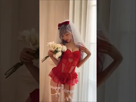 啾啾 娶我嗎?火辣甜美新娘! #啾啾 #婚紗 #コスプレ #花嫁姿 #ウェディングドレス #ビスチェ #タイツ #검정스타킹 #VLOG #LookBook #룩북 #グラビア
