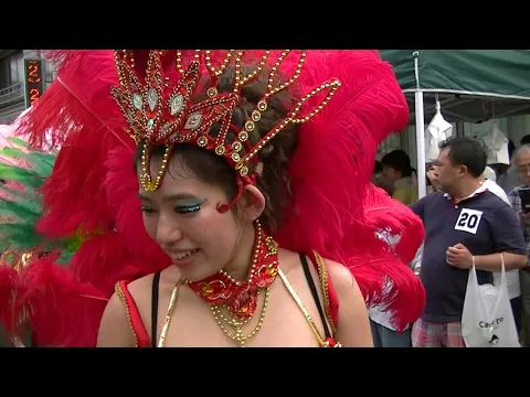 巨乳美女サンバ隊に大接近!!熊野前2019