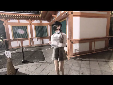 ミニスカートで夜の京都八坂神社さんお参りしてきた(*´▽`*)