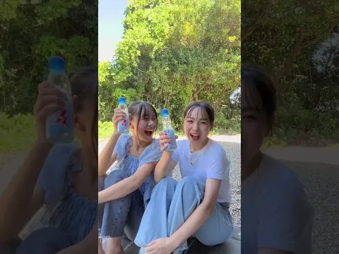 暑いときに飲むラムネ最高#ラムネ #サイダー #jk #姉妹 #井上姉妹 #姉妹の日常 #仲良し #おすすめ #青春動画 #夏 #summer #自然