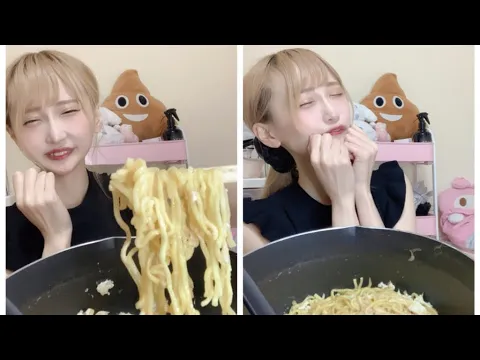 もえあず見てる人にしかわからんもえあずのラーメン食べる時の特徴的なとこだけ真似した動画