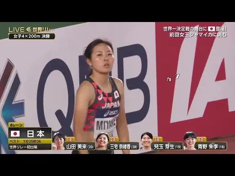 女子陸上リレー