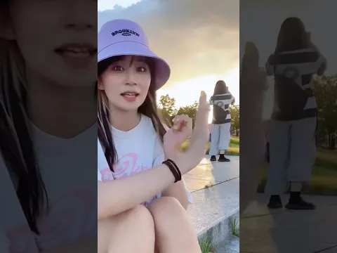 どうしても夕日を手に乗せたい人 #汝矣島漢江公園 #韓国 #ソウル #夕日 #どいてどいてそこどいて #여의도 #여의도한강공원 #遠近感