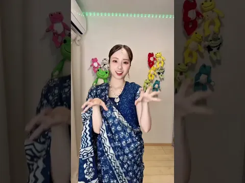 インドの民族衣装のサリー着て踊ってみた!