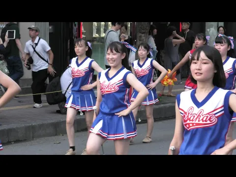 4K 埼玉栄中学 高等学校のマーチングバンドとバトン部によるパレード