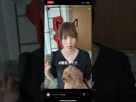 本田翼 インスタ ストーリー 猫耳