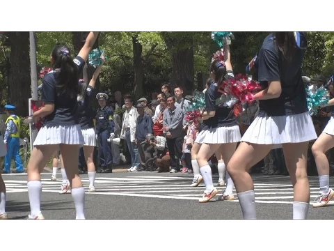 女子高生 チア チアガール パレード よこはまパレード High school girls cheer parade
