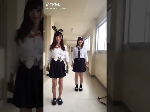 網タイツ!バニーガールでダンス JK編