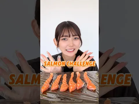 【ASMR】サーモンチャレンジ #asmr #mukbang #food #eating #salmon