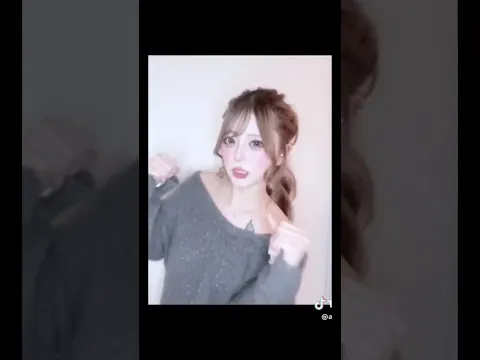 TikTok えちえち 可愛い子集合 #ヘアアレンジ #ビタ止め #ギャル #可愛い